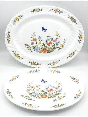 Cottage Garden by Aynsley & Sons Oval Serving Platters Set of 2 Pattern AYNOGA